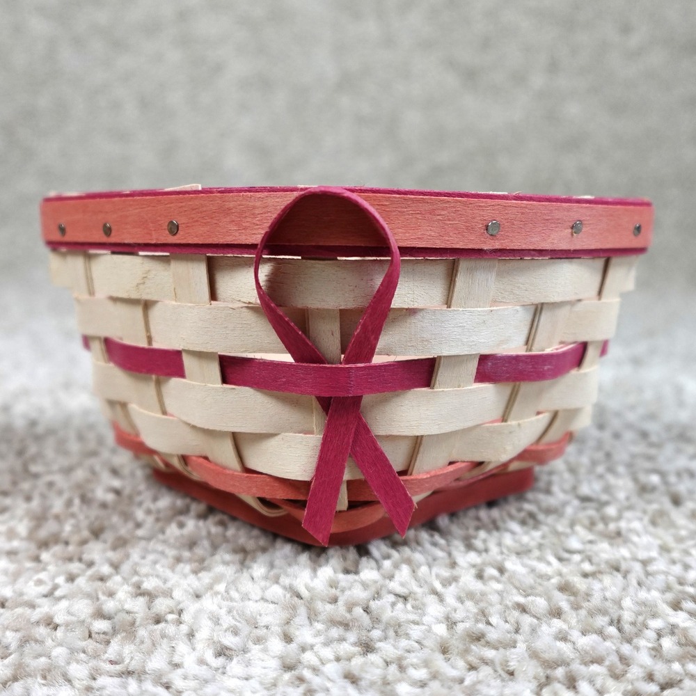 Longaberger 2012 Horizon of Hope Basket Pink Ribbon Breast Cancer Awareness